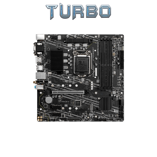 MSI B460M PRO-VDH WiFi ProSeries Motherboard (mATX, 10th Gen Intel Core, LGA 1200 Socket, DDR4, Dual M.2 Slots, USB 3.2 Gen 1, 2.5G LAN, D-SUB/DVI/HDMI, Wi-Fi)
