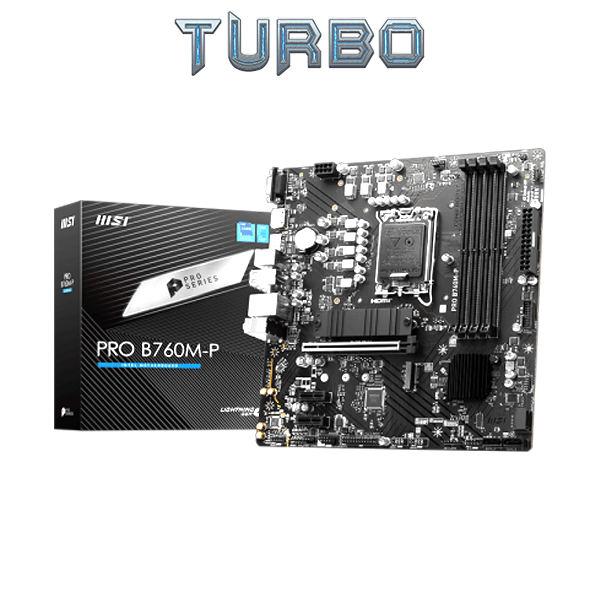 MSI PRO B760M-P DDR5 LGA 1700 Micro ATX Motherboard