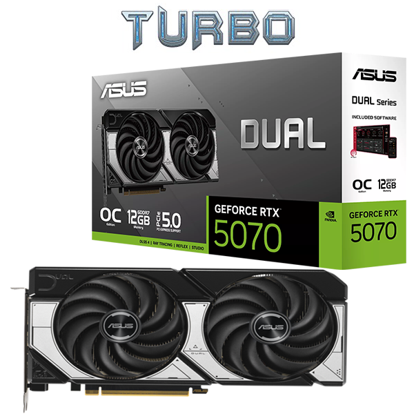 ASUS Dual GeForce RTX™ 5070 12GB GDDR7 OC Edition 