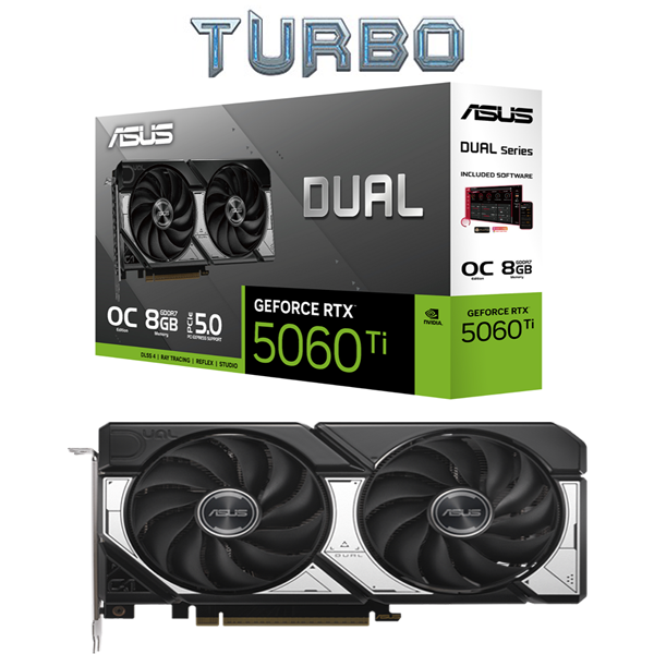 ASUS DUAL RTX 5060TI 8GB OC EDITION  