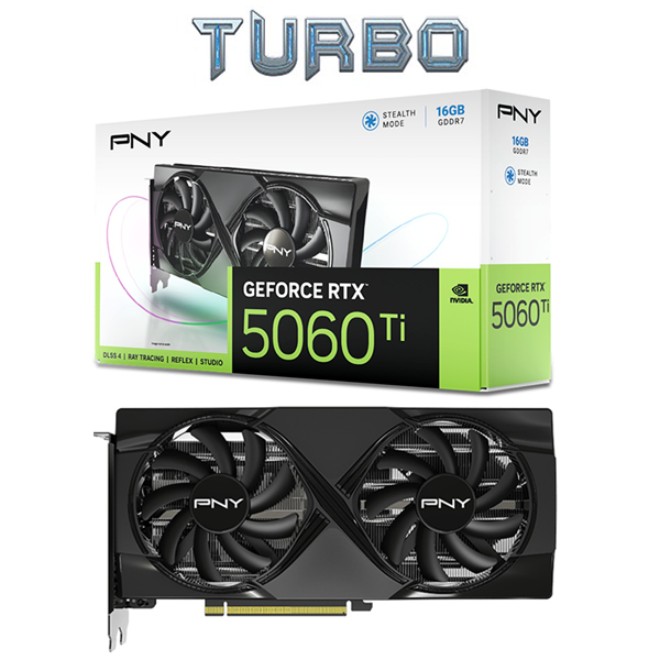 PNY RTX 5060Ti 16GB Dual Fan Stealth Mode 