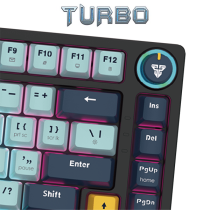 Fantech Mk875v2 Atom 81 Blue Switch Rgb Mechanical Gaming Keyboard Mizu Edition Sky Blue