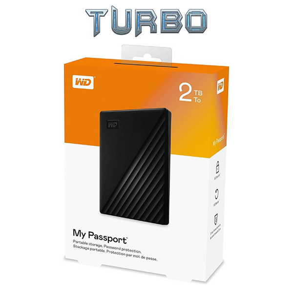 WD 2TB My Passport Portable External Hard Drive 