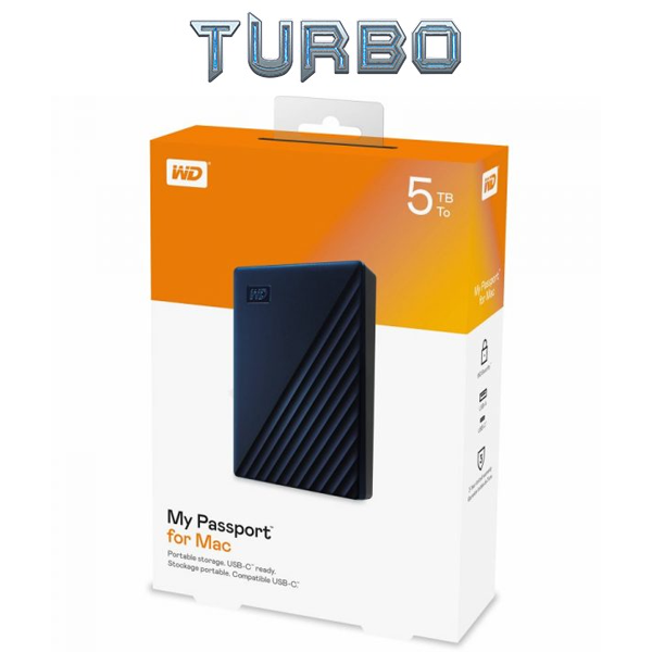 WD 5TB My Passport Portable External Hard Drive 