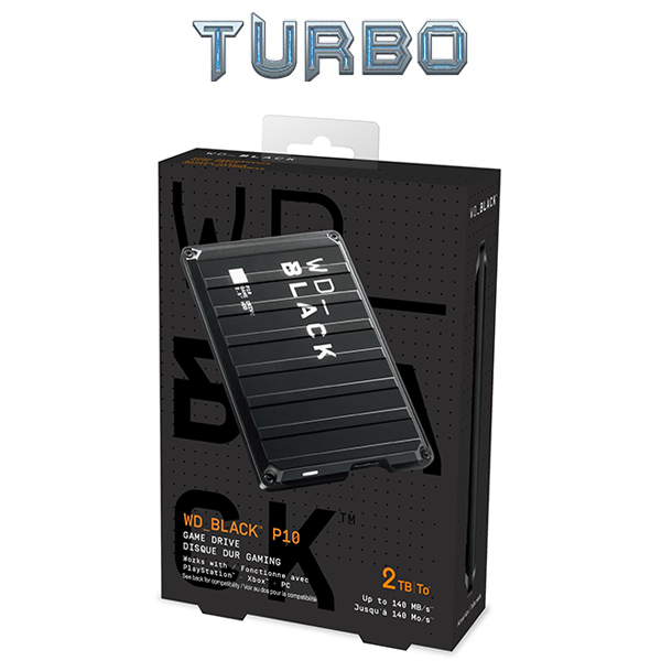 WD Black P10 2TB up to 130m/s