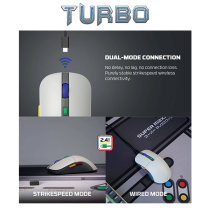 Fantech KANATA S WG9S Wireless Rechargeable Dual Mode Gaming Mouse grey