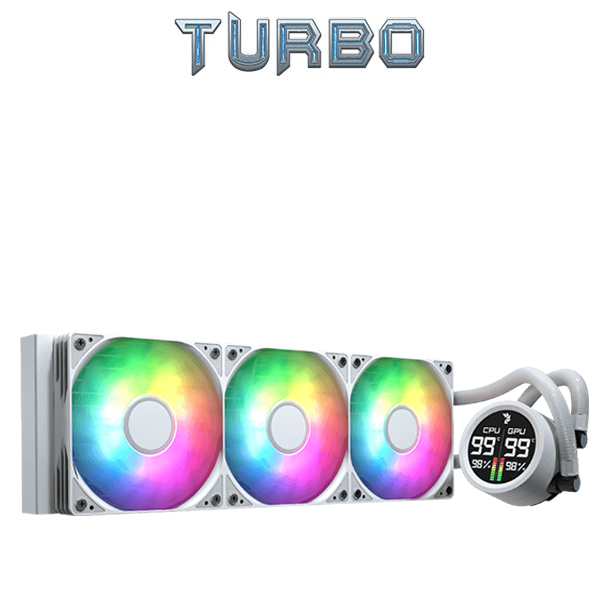 Aerocool Abyss L360r Digi Liquid CPU Cooler argb white 
