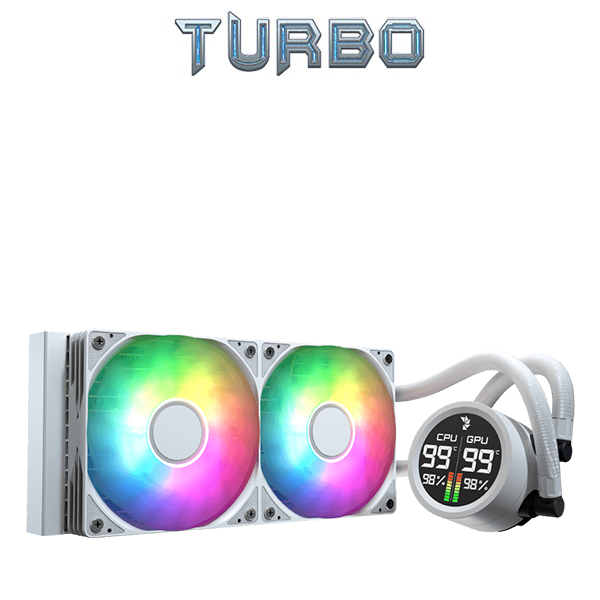 Aerocool Abyss L240r Digi Liquid CPU Cooler argb white 