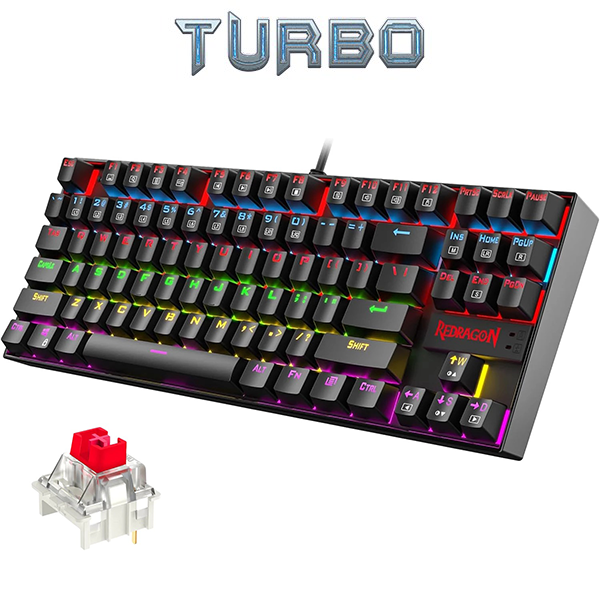 Redragon Kumara K552 E RGB Red Switch Mechanical Gaming Keyboard 
