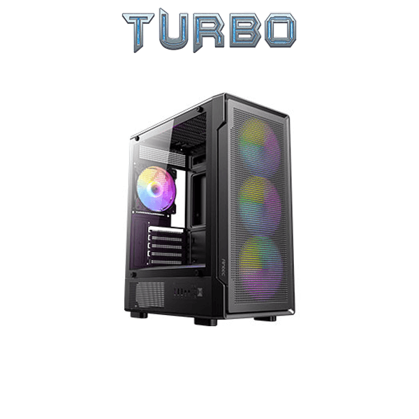 Case Gaming Antec VX310 4xFAN ARGB Mid-Tower + PSU 650W