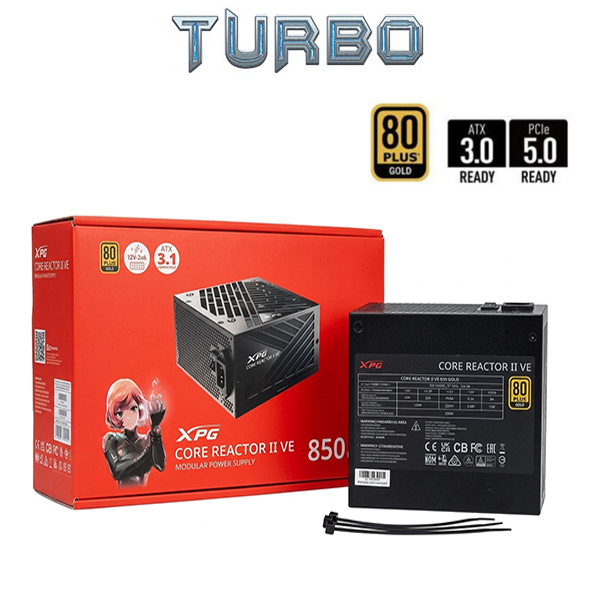 XPG CORE REACTOR II VE 850w 80 PLUS GOLD Fully Modular 