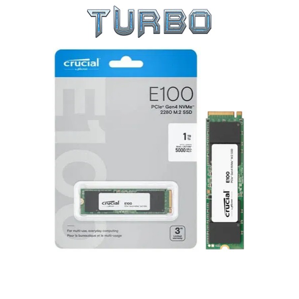 Crucial E100 1TB M.2 NVMe PCIe SSD GEN4 