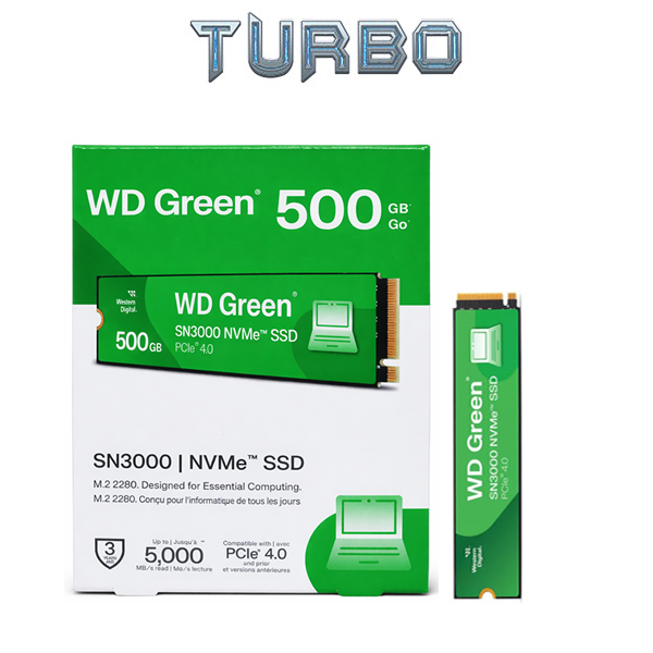 WD Green SN3000 512GB M.2 NVMe PCIe SSD GEN4 