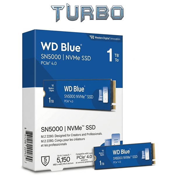 WD BLUE SN5000 1TB M.2 NVMe PCIe SSD
