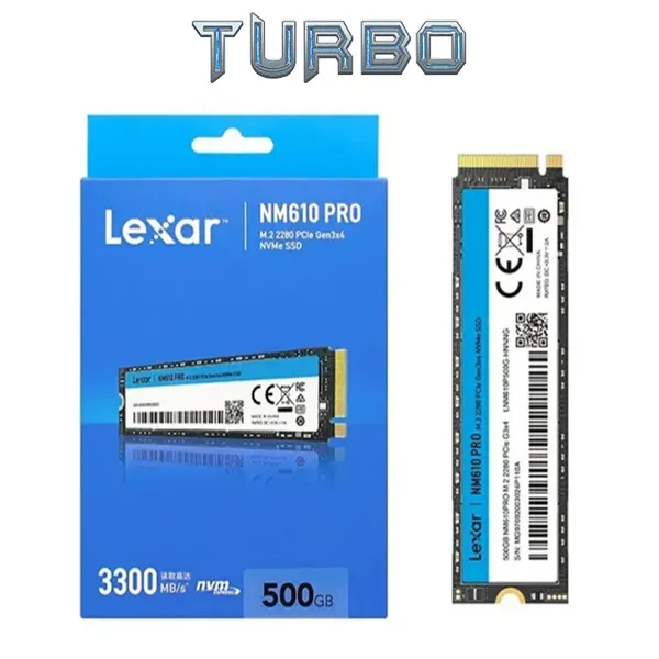 LEXAR NM610 PRO 500GB M.2 NVME PCIe SSD GEN3